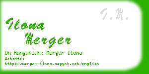 ilona merger business card